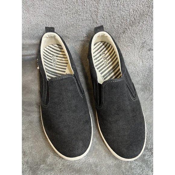 Taos Dandy Shoes Women's 7.5 Gray Charcoal Low Slip On Casual Comfort Sneakers - Picture 2 of 7